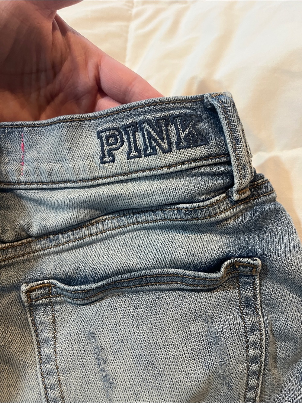 Victoria’s Second Pink Distressed Shorts - Picture 6 of 9